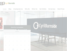 Tablet Screenshot of cyrilburnside.com